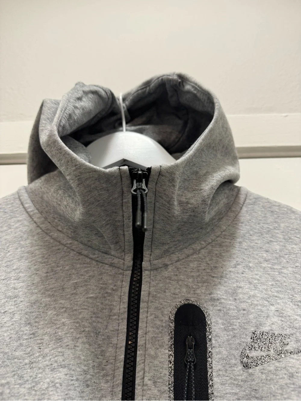 Nike Sportswear Tech Fleece Heather Grey Hoodie Jacket